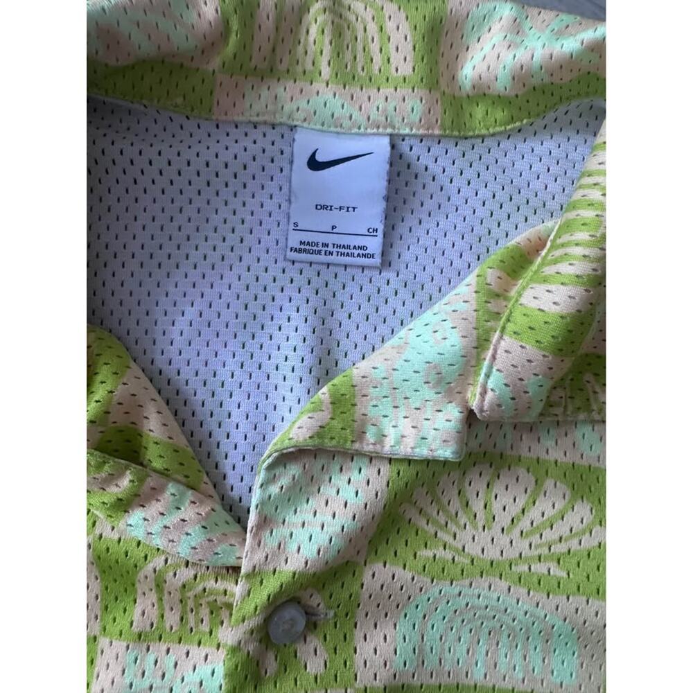 Nike Men’s Small Dri-fit Mesh Hawaii Spring Break Mesh Button Up Shirt - Picture 5 of 6